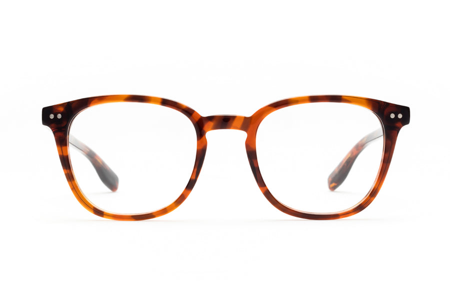 Aix Optical Eyeglasses Made in Italy Natural Acetate Brown